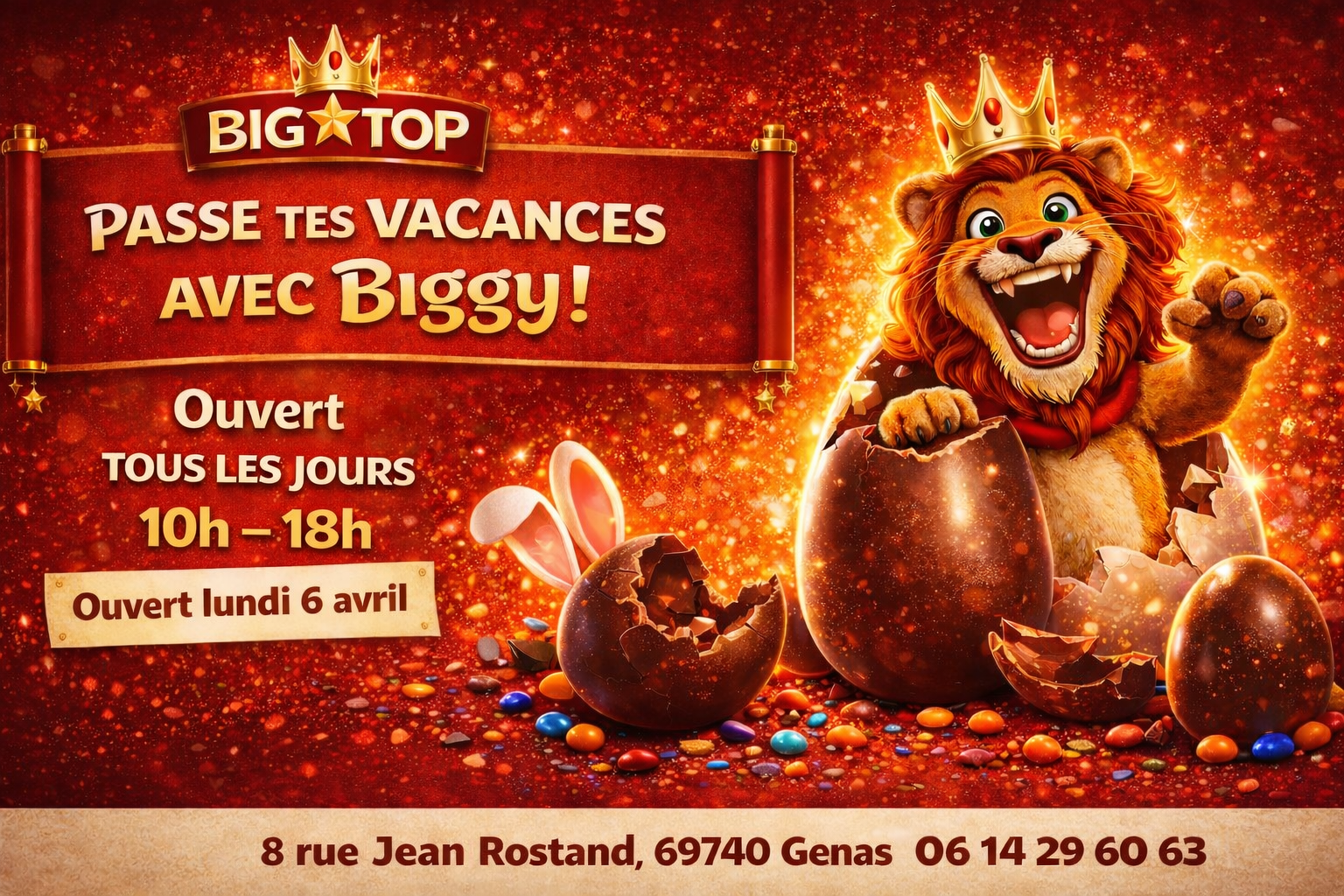 24F5BA2C-0015-47ED-A786-24639BF36D21 Le Big Top Parc de jeux à Genas, Lyon, est un lieu de divertissement incroyable pour toute la famille. Cette image illustre la diversité des activités disponibles, avec un grand labyrinthe d'aventure sur trois niveaux, proposant des obstacles en mousse pour tester les compétences des enfants en matière d'agilité, d'adresse et de sens de l'orientation. Les enfants peuvent également s'amuser sur une tour infernale, une zone de construction de Lego géants, des tourniquets et un méga toboggan à quatre pistes. C'est un endroit idéal pour passer une journée entière à jouer et à s'amuser en toute sécurité. Découvrez dès maintenant Big Top Parc de jeux à Genas, Lyon, pour des aventures inoubliables en famille !